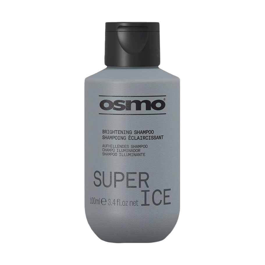 Інтенсивний шампунь Osmo Super Ice Brightening Shampoo проти жовтих та мідних відтінків волосся, 100 мл